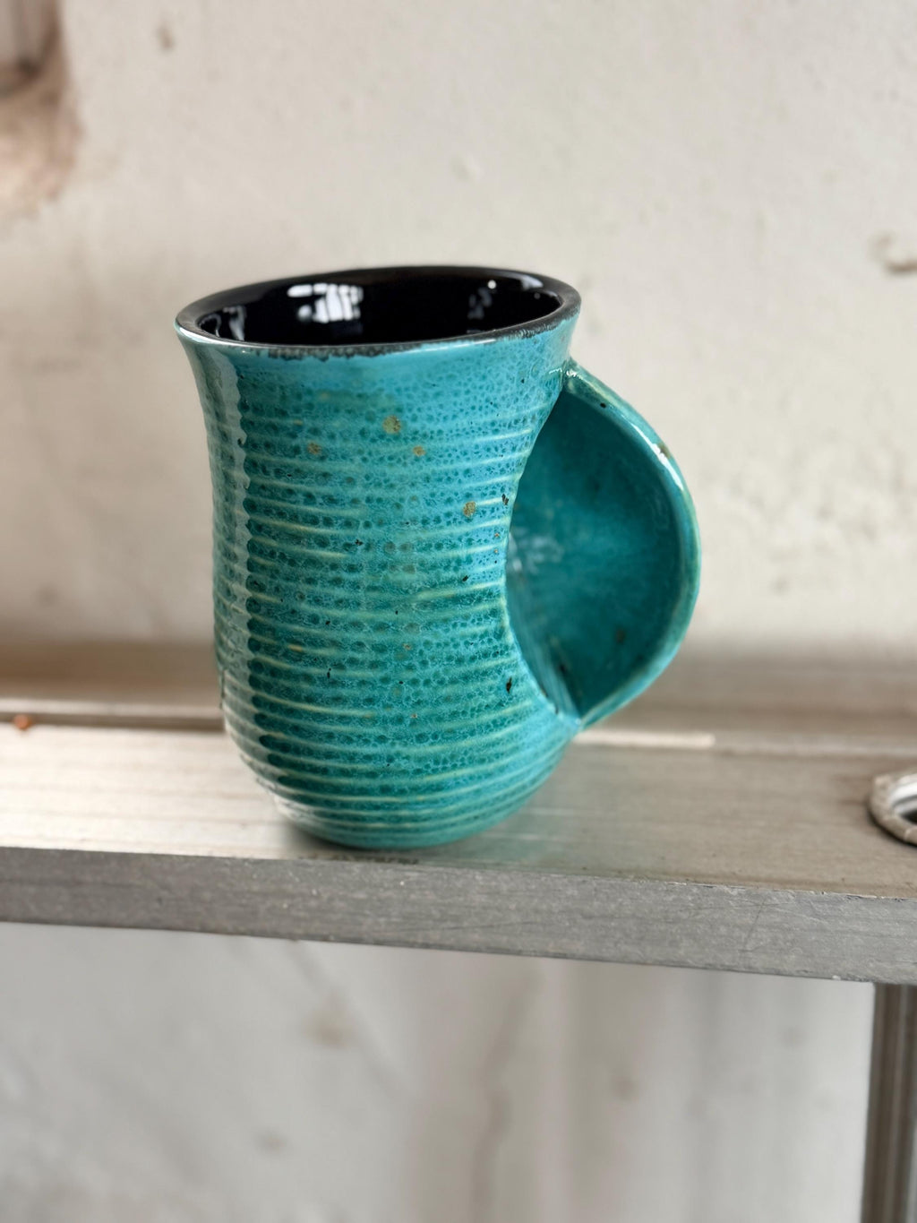 Hand Glazed Guppy Mug and FREE BOOK Beauty From Ashes Christian Romance Novel