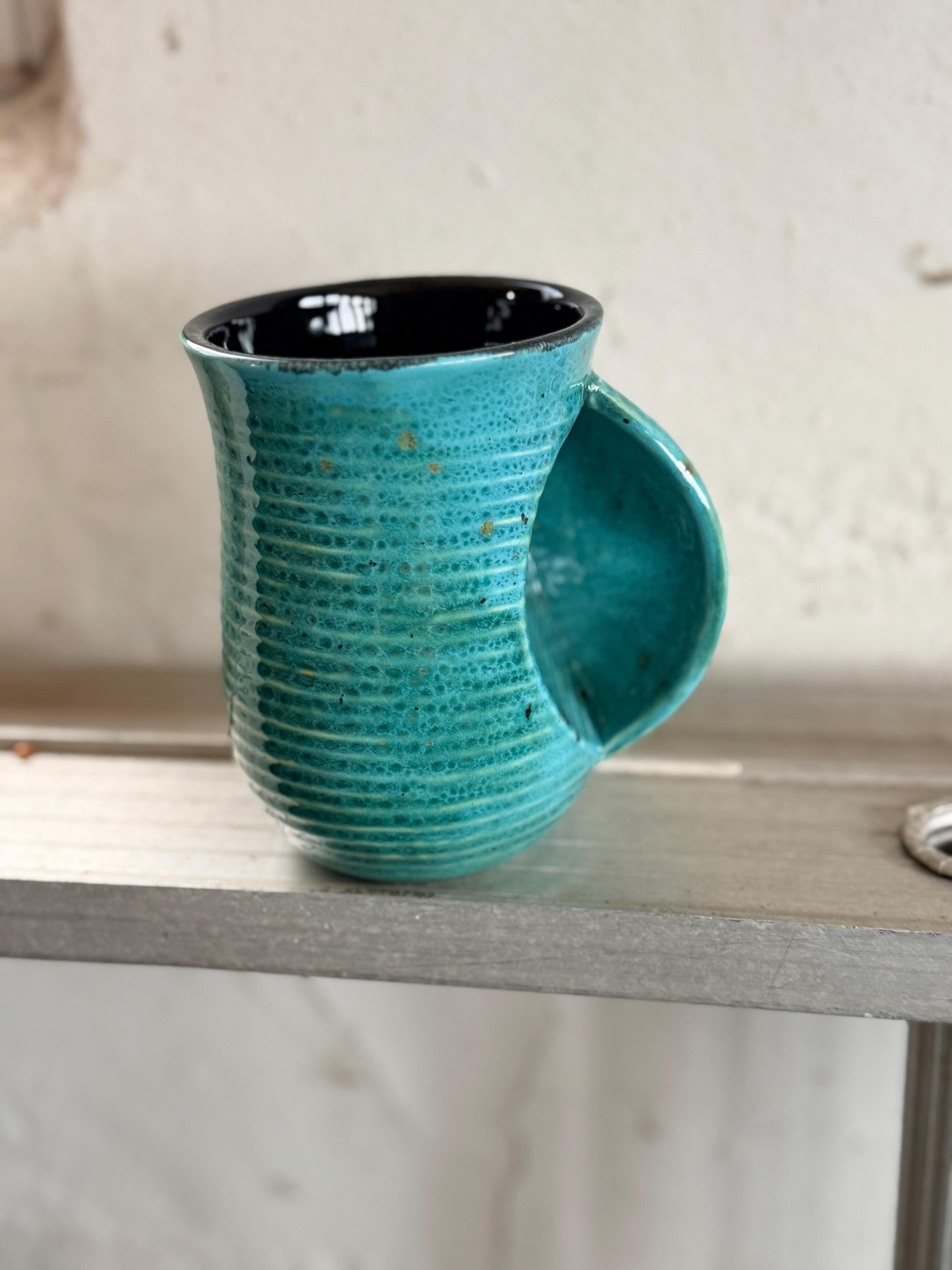 Hand Glazed Guppy Mug and FREE BOOK Beauty From Ashes Christian Romance Novel