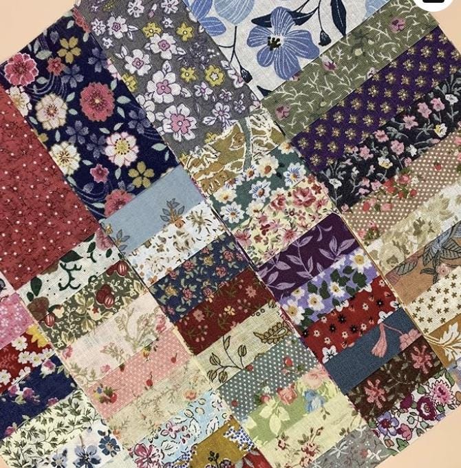 Beginner Rag Quilt Kit Vintage Farmhouse | No Cutting Quilt Kit with Book | Pre Cut Fabric Quilt Kit | DIY Cozy Quilt Kit | 56x56 Quilt
