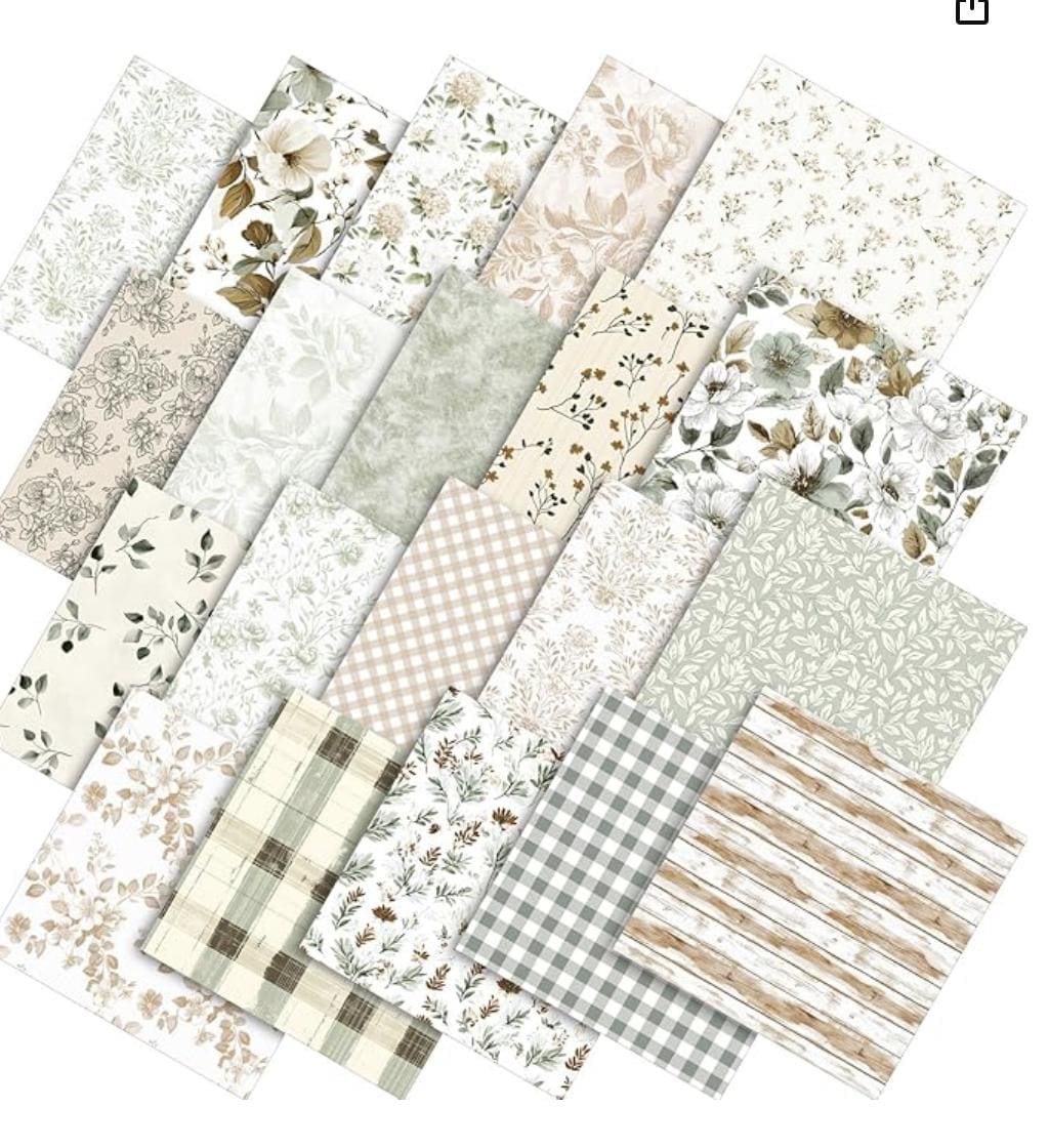 Beginner Rag Quilt Kit | Cozy Cottage Sage Green Quilt Kit with Book | Precut Fabric Sewing Kit | Farmhouse DIY Quilt | 56x56 Quilt Kit