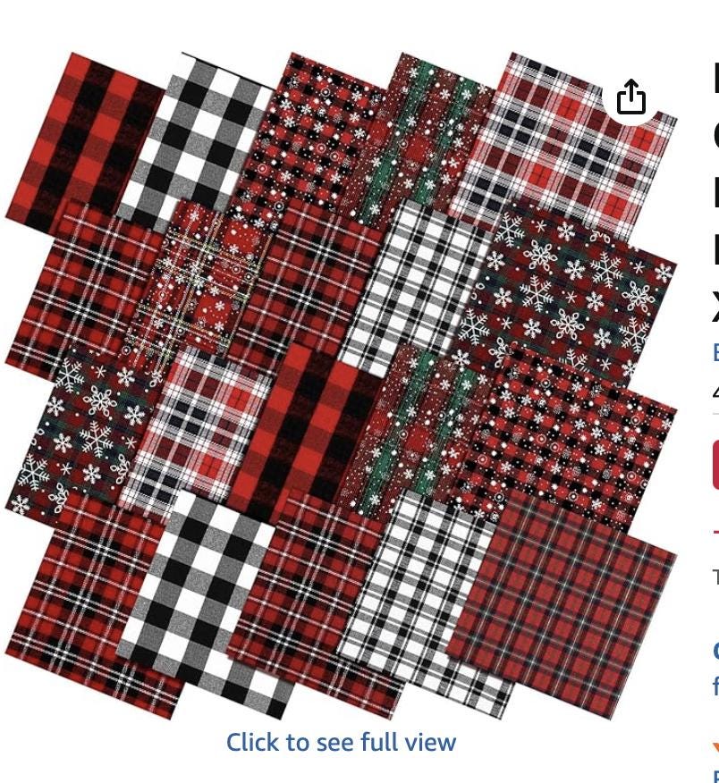 Log Cabin Rag Quilt Kit | Beginner Quilt Sewing Kit | Rustic Buffalo Plaid Quilt | Cozy Cabin DIY Quilt Kit | Complete Rag Quilt Set