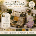 Honey Bee Cottage Rag Quilt Kit  Beginner Rag Quilt Kit  No Cutting Required  Bee & Sunflower Quilt  56x56 Cozy Farmhouse Quilt