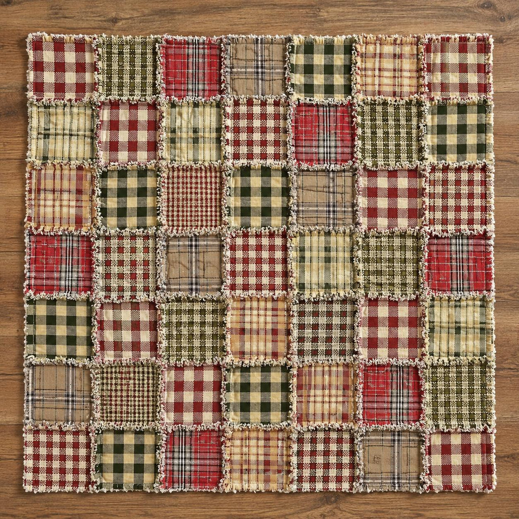 Rustic Ranch Rag Quilt Kit | Beginner Quilt Kit with Book | Horse Lover Gift | No Cutting Required | Farmhouse Rag Quilt | Cozy DIY Quilt