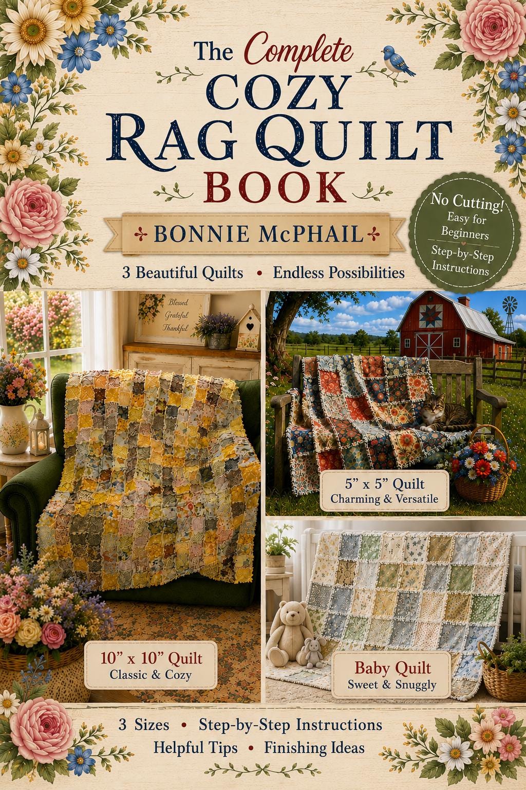 The Complete Cozy Rag Quilt Book:  3 Beautiful Quilts, Endless Possibilities
