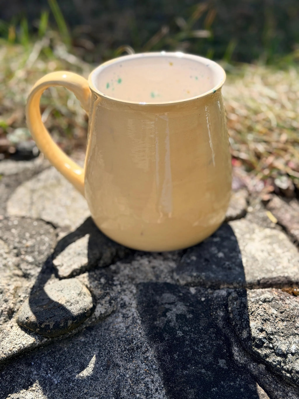 Large 24 oz Hand Glazed Ceramic Mug | Forest Green Pottery Coffee Mug | Oversized24 oz Hand Glazed Lighthouse Ceramic Mug | Large Coastal Coffee Mug | Nautical Stoneware Tea Cup | Beach Cottage Kitchen | Dishwasher & Microwave Safe